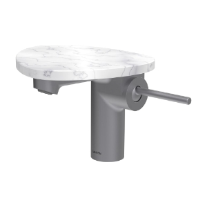 Bild von LAUFEN - ADA - Waschtischmischer, Ablage ohne Loch, Ausladung 110 mm, Festauslauf, ohne Ablaufventil, Art.Nr. :HF506702505060