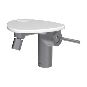 Bild von LAUFEN - ADA - Bidetmischer, Ablage mit Loch, Ausladung 110 mm, Festauslauf, mit Ablaufventil Clic-Clac, Art.Nr. :HF506710502000