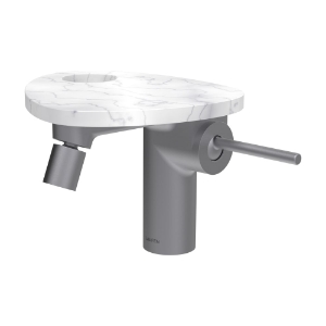 Bild von LAUFEN - ADA - Bidetmischer, Ablage mit Loch, Ausladung 110 mm, Festauslauf, mit Ablaufventil Clic-Clac, Art.Nr. :HF506710505000