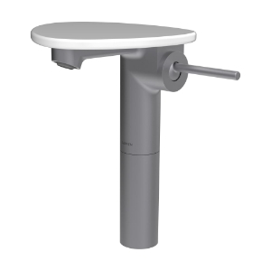 Bild von LAUFEN - ADA - Standsäulen-Waschtischmischer, Ablage ohne Loch, Ausladung 110 mm, Festauslauf, ohne Ablaufventil, Art.Nr. :HF506714501060