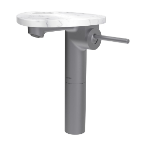 Bild von LAUFEN - ADA - Standsäulen-Waschtischmischer, Ablage mit Loch, Ausladung 110 mm, Festauslauf, ohne Ablaufventil, Art.Nr. :HF506714505000