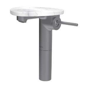 Bild von LAUFEN - ADA - Standsäulen-Waschtischmischer, Ablage ohne Loch, Ausladung 110 mm, Festauslauf, ohne Ablaufventil, Art.Nr. :HF506714505060