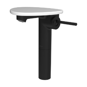 Bild von LAUFEN - ADA - Standsäulen-Waschtischmischer, Ablage ohne Loch, Ausladung 110 mm, Festauslauf, ohne Ablaufventil, Art.Nr. :HF506714512060