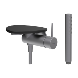 Bild von LAUFEN - ADA - Duschenmischer zu Simibox 1-Point, Ablage ohne Loch, mit Kunststoffschlauch 1600 mm, mit Handbrause TwinStick, Art.Nr. :HF506755503060