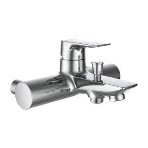 Bild von LAUFEN - CITYPLUS - Bademischer, Anschlussdistanz 153 mm, Ausladung 186 mm, ohne Verschraubungen, ohne Zubehör, Chrom, Art.Nr. :HF505360100010