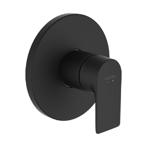 Bild von LAUFEN - CITYPLUS - Fertigmontage-Set für Unterputz-Duschenmischer, zu Simibox Standard & Simibox Light, PVD Titanschwarz matt, Art.Nr. :HF505378428000