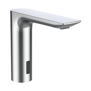 Bild von LAUFEN - CITYTRONIC - Elektronisches Standventil für Waschtisch für Kalt oder Mischwasser Mit IR-Sensoren, Ausladung 135 mm, Festauslauf, Chrom, Art.Nr. :HF707006100000