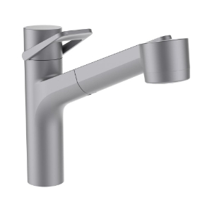 Bild von LAUFEN - CLASS - Spültischmischer, Ausladung 219 mm, Schwenkauslauf, Auszugsbrause, PVD inox look, Art.Nr. :HF941035423000