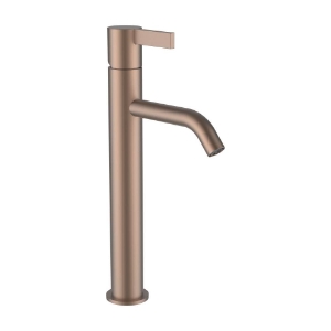 Bild von LAUFEN - KARTELL LAUFEN - Standsäulen-Waschtischmischer, Ausladung 125 mm, Festauslauf, ohne Ablaufventil, PVD Rosegold gebürstet, Art.Nr. :H3113381681201