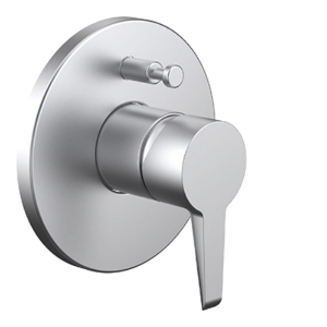 Picture of LAUFEN - PURE - Fertigmontage-Set für Unterputz-Bademischer, zu Simibox Standard & Simibox Light, mit integrierter Sicherheitseinrichtung Typ LB, PVD inox look, Art.Nr. :HF901789423000