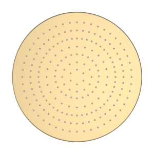 Picture of LAUFEN - SANITARY ACCESSORIES - Regenbrause Ø 300 mm, Rund, mit RubiClean, PVD Blassgold matt, Art.Nr. :H3679810832321