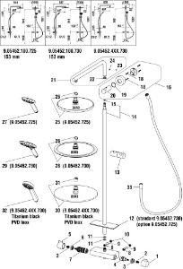 Picture of LAUFEN - WANDMONTAGESATZ SHOWERSTATION F423, Art.Nr. :WI529058423000