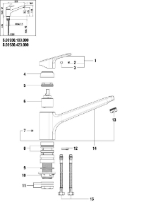 Picture of LAUFEN - SCHWENKAUSLAUF 225MM KÜCHE CITYPRO CHRO, Art.Nr. :WI534111100000