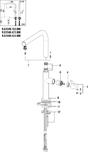 Picture of LAUFEN - AUSLAUF A230MM ZU KÜCHEN SLIM CHRO, Art.Nr. :WI534125100000