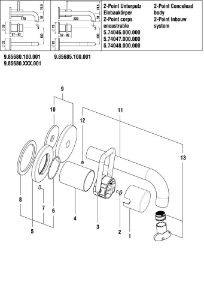 Picture of LAUFEN - AUSLAUF ROSETTE d72 ZU SBOX 2-POINT CHRO, Art.Nr. :WI569050100000