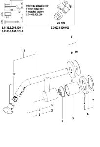 Picture of LAUFEN - MISCHER ROSETTE d55 ZU SBOX 2-POINT F423, Art.Nr. :WI569051423000