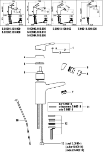 Picture of LAUFEN - HEBEL CITYPRO 48MM E40 LAUFEN CHRO, Art.Nr. :WI570092100600