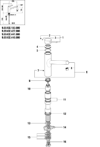 Picture of LAUFEN - HEBEL SPTM TWINPLUS LAUFEN RUND STA CHRO, Art.Nr. :WI570150100600
