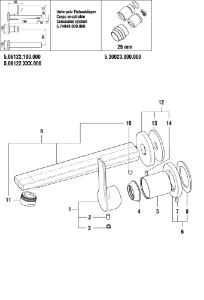 Picture of LAUFEN - HEBEL SWISSTAP LAUFEN d35 CHRO, Art.Nr. :WI570201100660