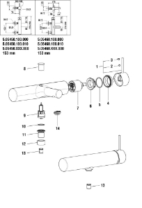 Picture of LAUFEN - HEBEL UMG TWINPLUS SLIM d48 LAUFEN F426, Art.Nr. :WI570208426660