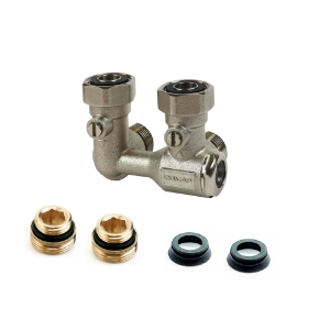 Bild von Flamco - comap - Autosar Hahnblock Eck rechts ¾EK, Art.Nr. : 982202