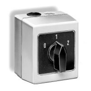 Bild von Helios - DS 2-2 Drehzahlumschalter 2-stufig, Ein-/Aus- für Aufputzmontage geeignet, Art.Nr. : DS 2-2