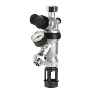 Bild von Honeywell Resideo Systemtrenner BA, Eingang G 3/4", Ausgang G 1", mit Druckminderer, verchromt, Art.Nr. :BA295D-3/4LFWDC