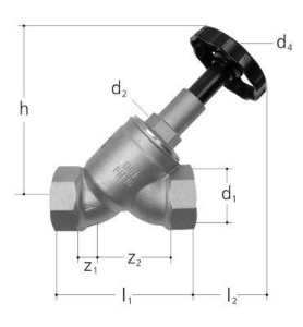 Picture of JRG LegioStop Schrägsitzventil Rotguss, GN 3, Zoll 3, DN 80, Art.Nr. :5200.800