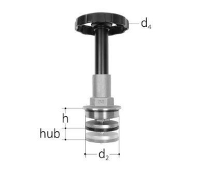 Bild von JRG LegioStop Schrägsitzventil Oberteil Rotguss, GN 3, DN 80, Art.Nr. :5290.800