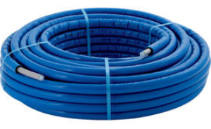 Picture of Geberit FlowFit/PushFit Metallverbundrohr, rund vorgedämmt blau, Rollenware: d=20mm, Dämmung=6mm, L=50m, Art.Nr. :619.101.00.2