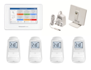Bild von Honeywell Resideo - evohome Starter-Paket, bestehend aus 1x ATC938G4027, 1x ATF800, 4x HR93, Art.Nr.: ATP934G4002