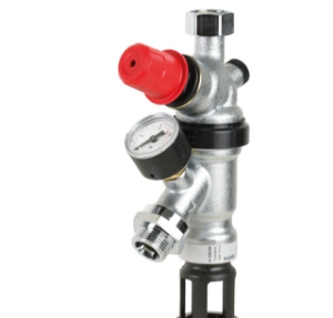 Bild von Honeywell Resideo - Systemtrenner BA, mit Druckminderer, bleifrei, verchromt, Eingang G 3/4", Ausgang G 3/4", Art.Nr.: BA295D-3/4LFWHD