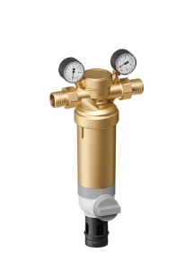 Bild von Honeywell Resideo - Hauswasser-Feinfilter F76S, 100 µm, bleifrei, Gewindetülle 1/2", Messing-Filtertasse, Art.Nr.: F76S-1/2LFAAM